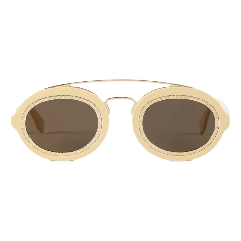 Fendi FF Men's Sunglasses Cream FOL548