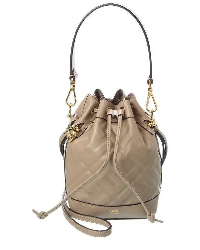 FENDI Mon Tresor Mini Leather Bucket Bag