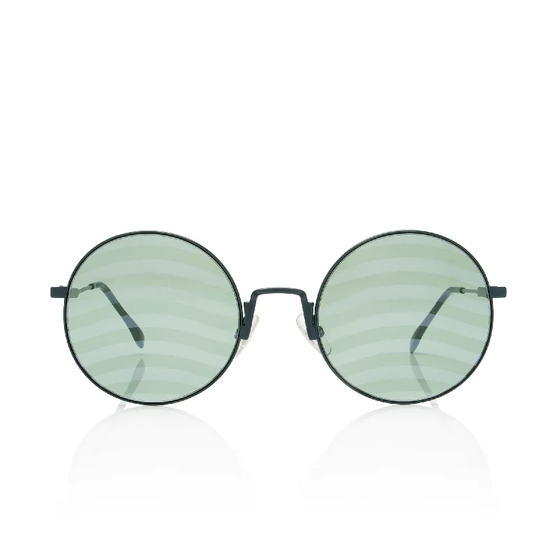 Fendi Striped Round Sunglasses (SHF-c85ipa)