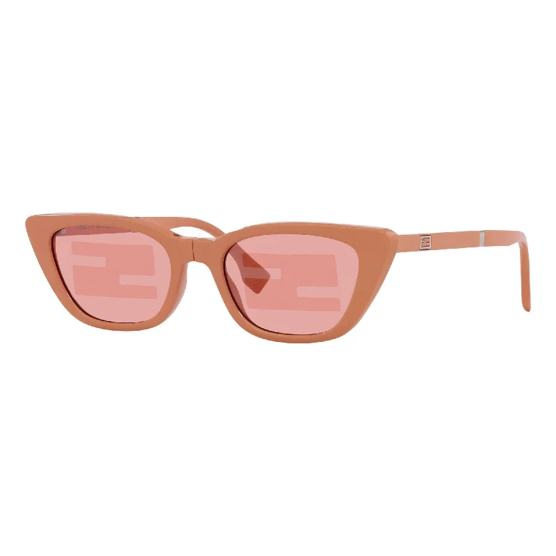 Fendi Injected Touch of FF Pink and Silver Sunglasses