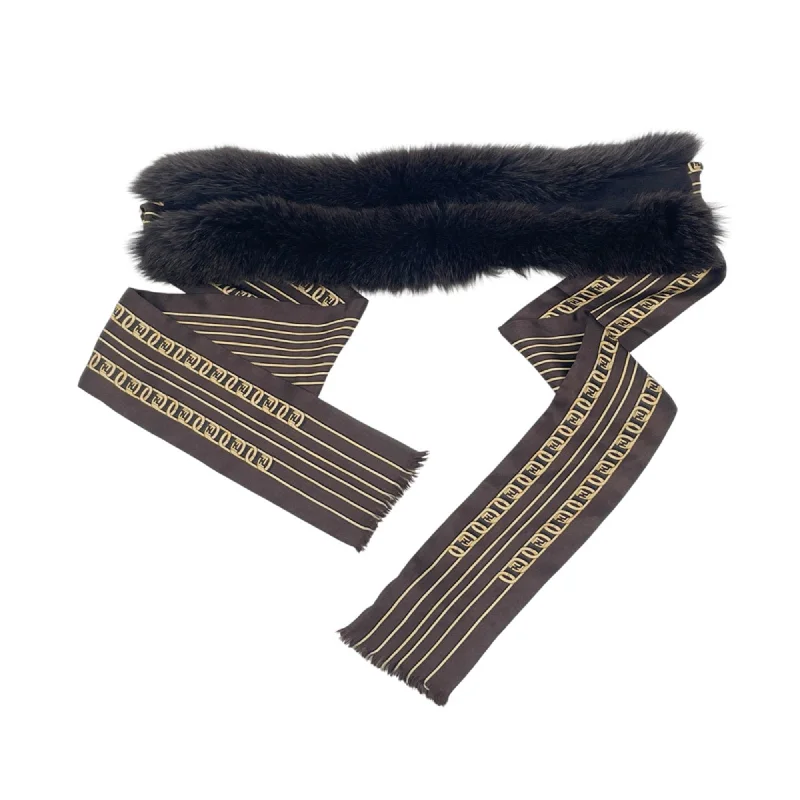 FENDI Fendi Stole Fur Clothing Scarf Muffler Collar Men Women 20484923