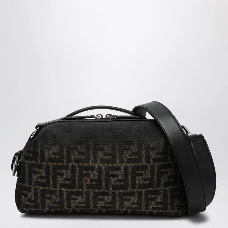 FENDI Mini Jacquard Crossbody Handbag