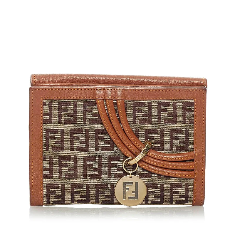 Fendi Zucchino Canvas Wallet (SHG-33654)