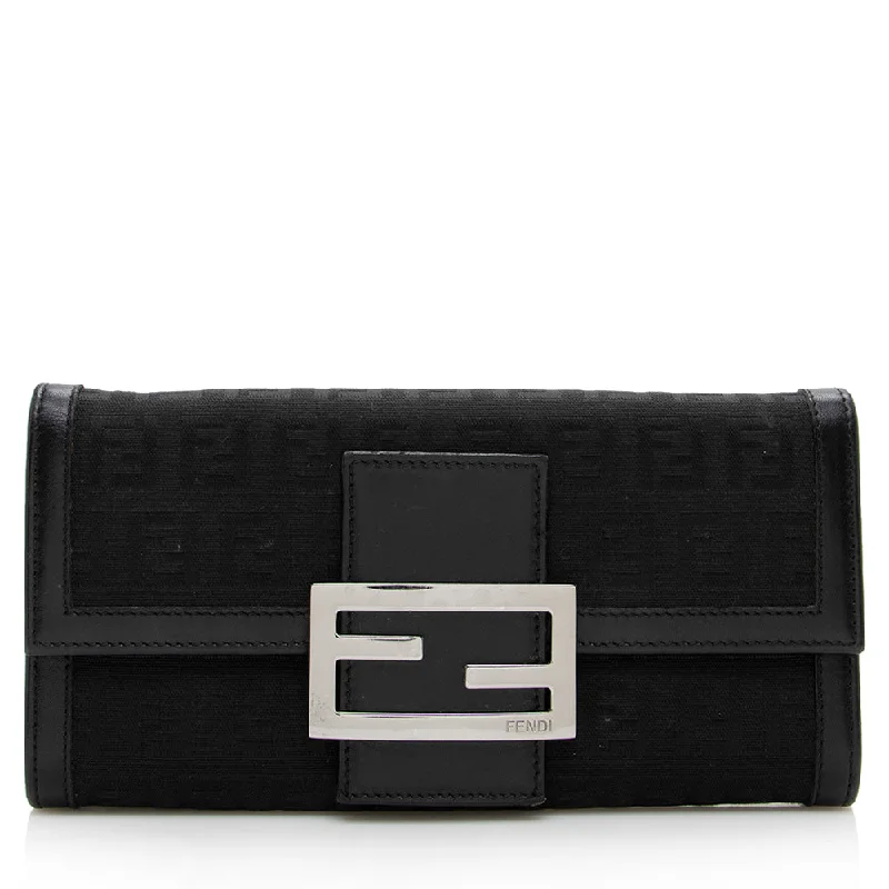 Fendi Zucchino Flap Wallet (SHF-16384)