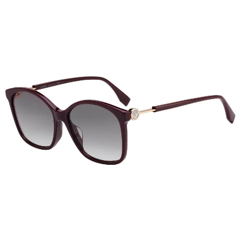 Fendi Women's Sunglasses - Opal Burgundy Plastic Frame | FF0361FS-0LHF-9O-57-17-145