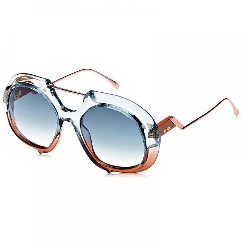 Fendi Women's Sunglasses - Crystal Blue and Brown | 0316S-0S9W08-55-21-135