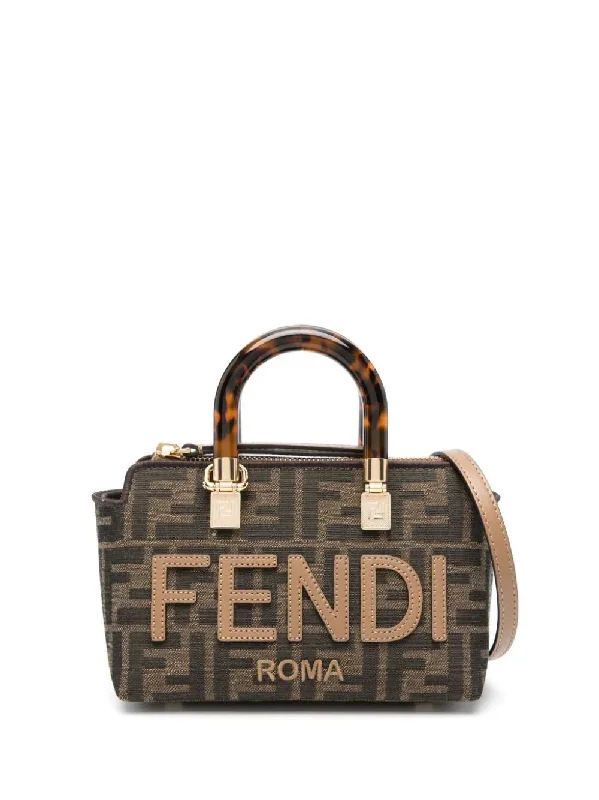 FENDI Mini Jacquard Handbag with Signature Design