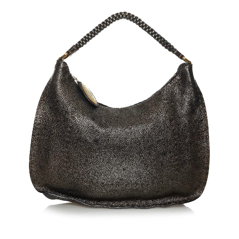 Fendi Selleria Leather Hobo Bag