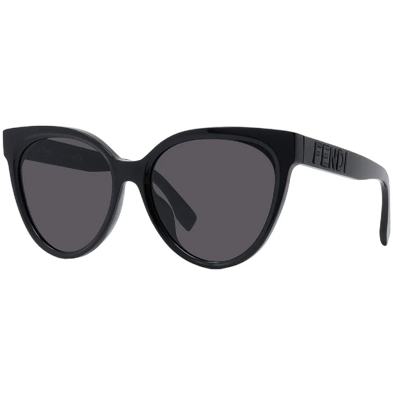 Fendi Women's Sunglasses - Full Rim Black Plastic Cat Eye Shape Frame | FE40008U 01A