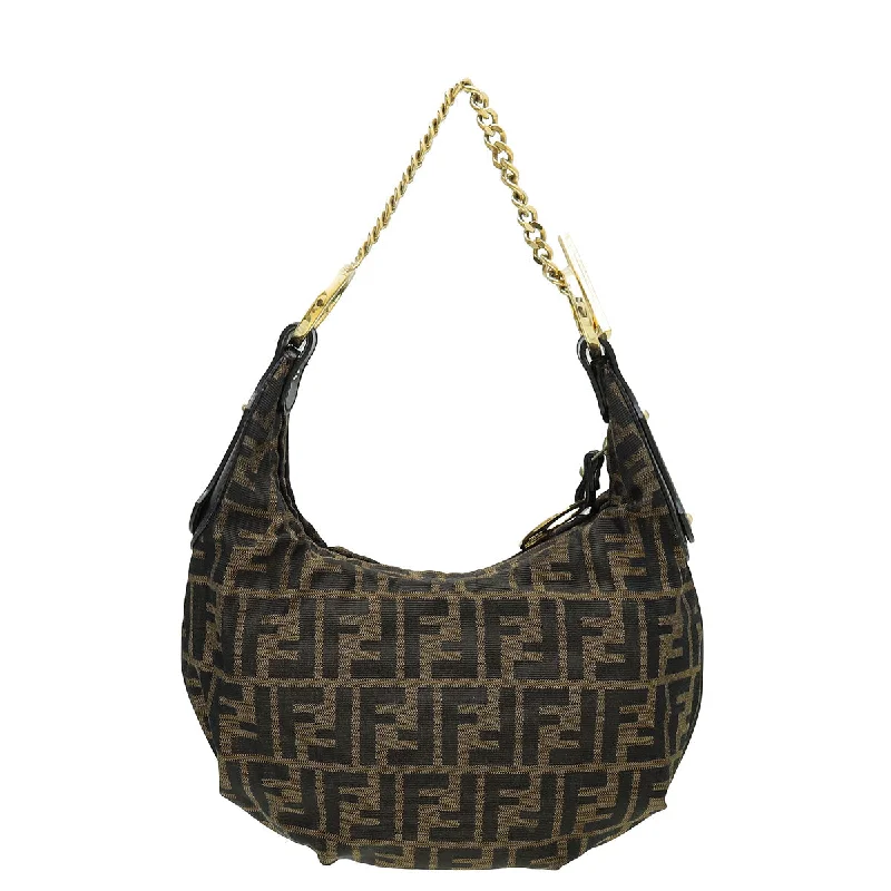 Fendi Tobacco Zucca Chef Chain Hobo Bag