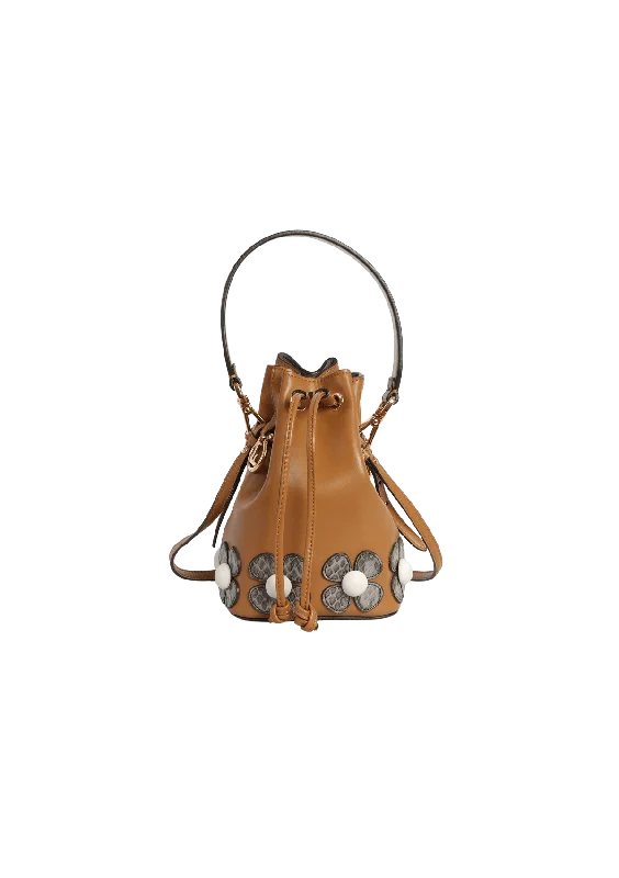 FLORAL MINI MON TRESOR BUCKET BAG