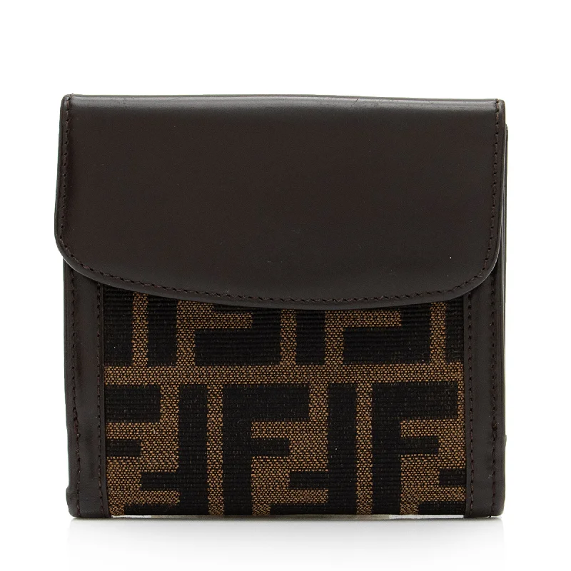 Fendi Vintage Zucca Compact Wallet (SHF-Nzxwj2)