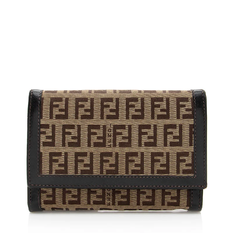 Fendi Zucchino Compact Wallet (SHF-19781)