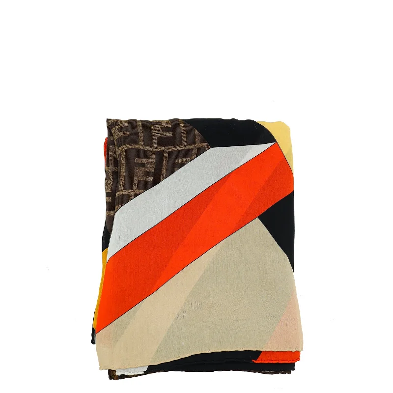 Fendi Zucca Colorblock Scarf