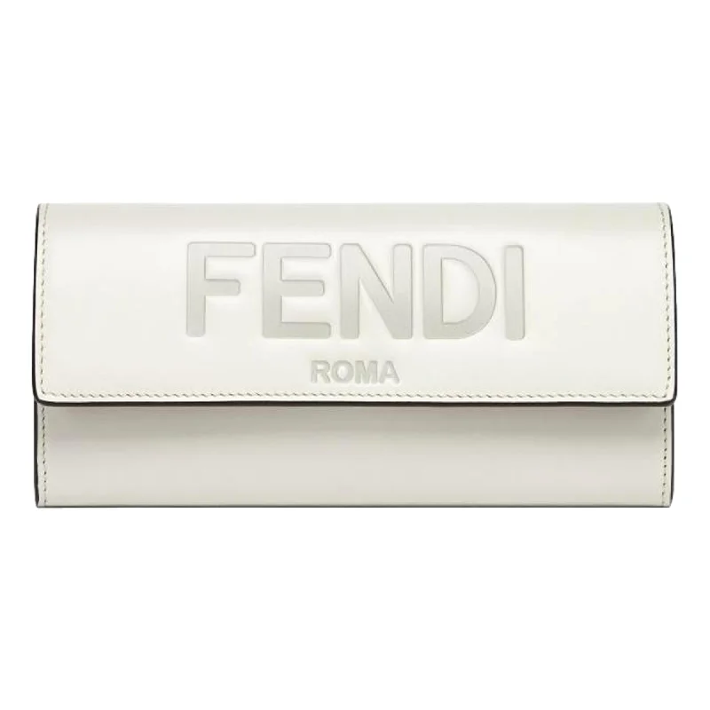 Fendi Roma Ghiaia Smooth Calf Leather Continental Wallet