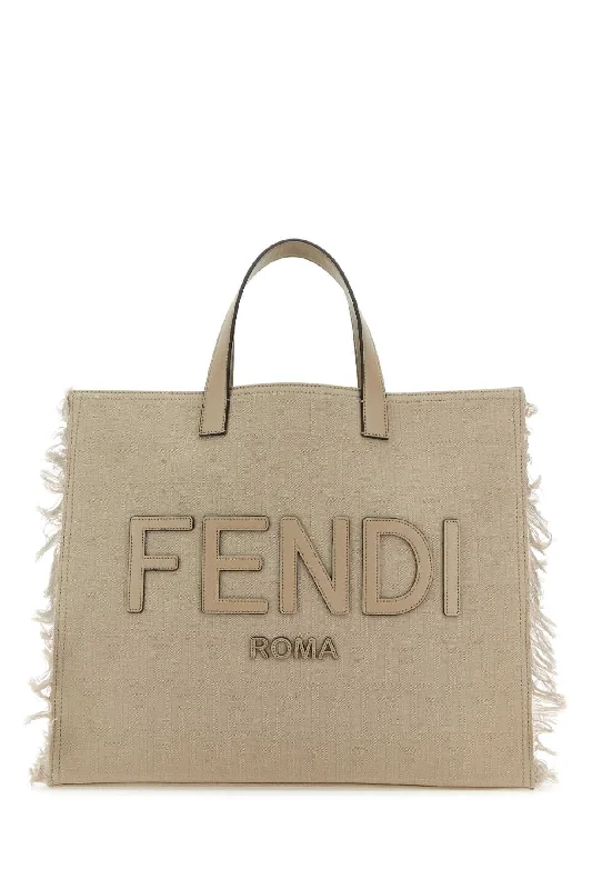 FENDI Stylish Embroidered Jacquard Shopping Handbag - 44cm x 33cm