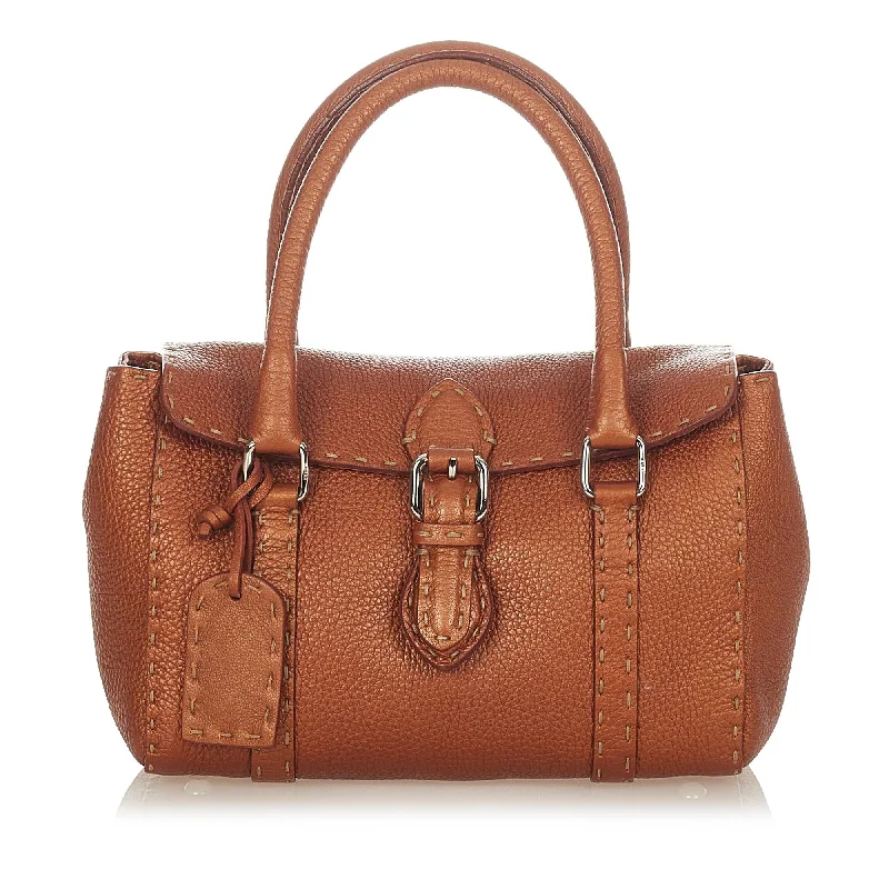 Fendi Selleria Linda Leather Handbag (SHG-37199)